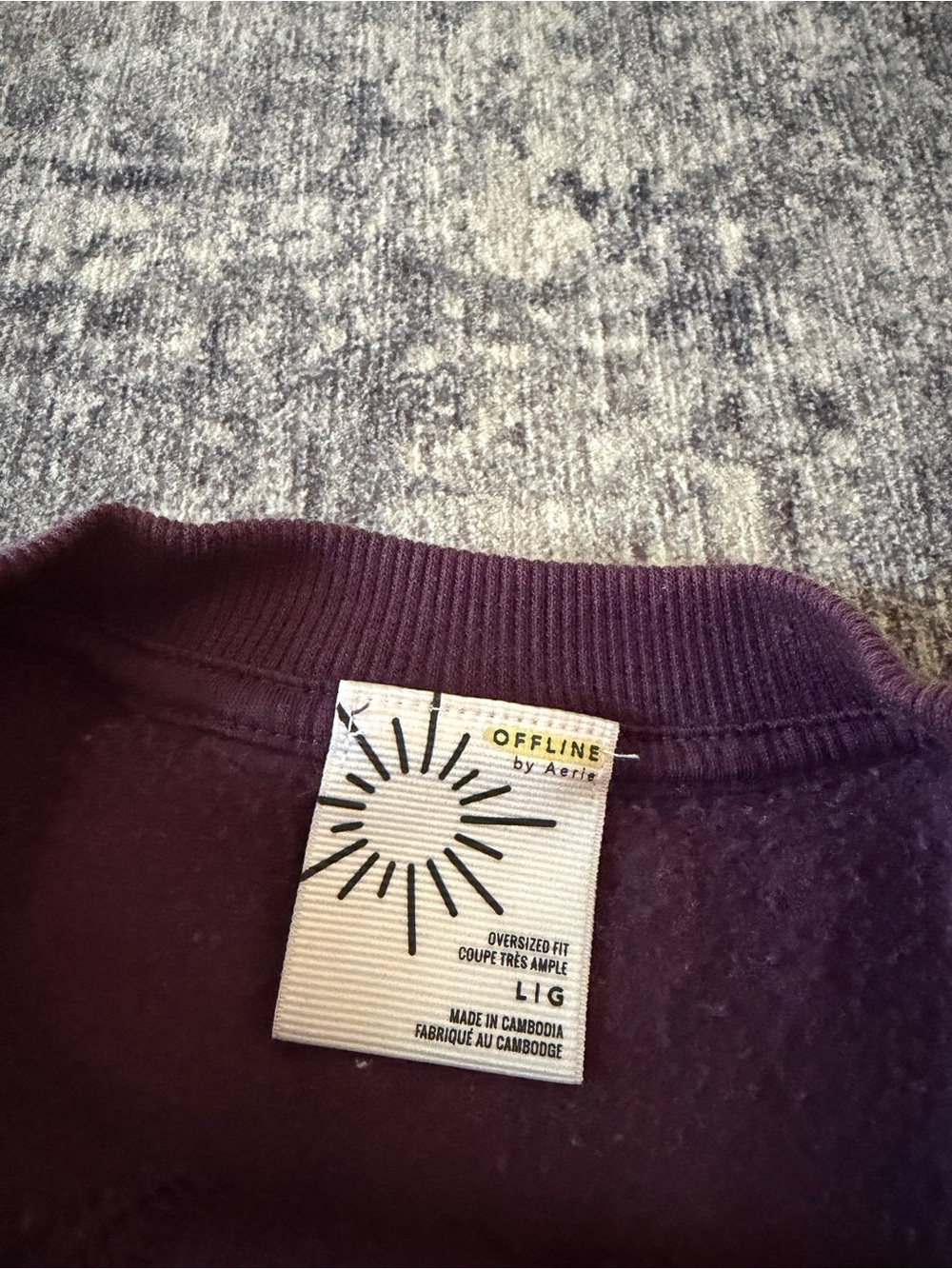 Aerie Women’s Crewneck Sweatshirt - Picture 2 of 2